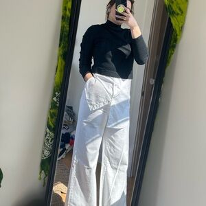 Theory layered sweater/ button down top